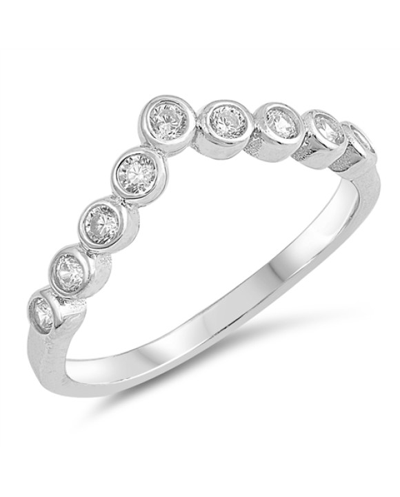 Jednoduchý strieborný prsteň