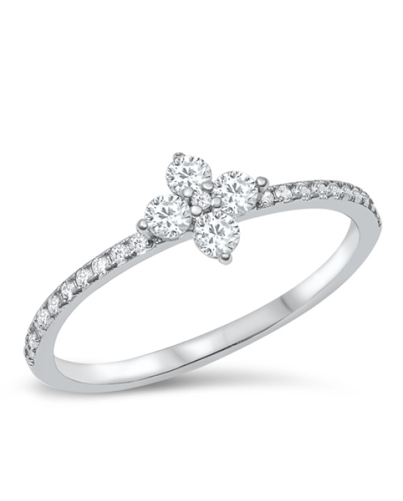 Strieborný prsteň kvietok-253783-20