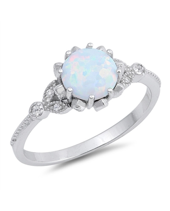 Strieborný prsteň s bielym opálom-156372-20