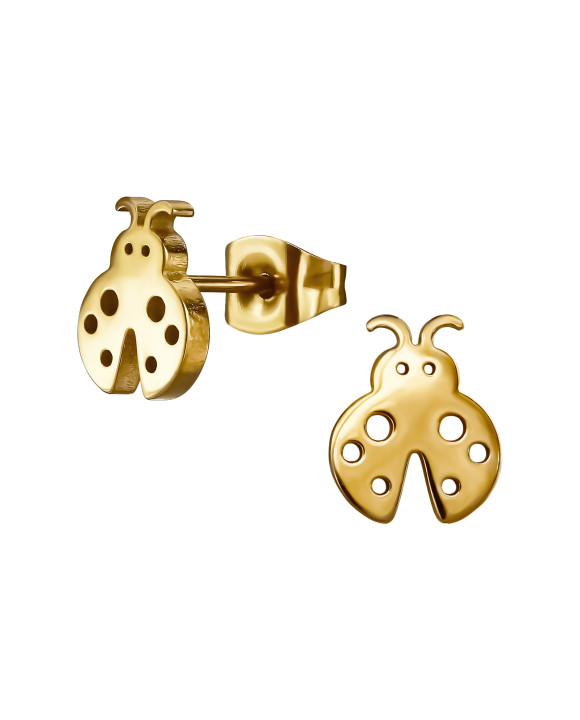 Oceľové náušnice lienka-313683-20