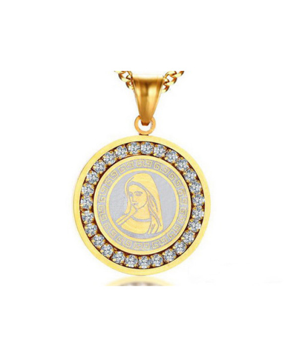 Pánsky oceľový prívesok medailón-321718-20