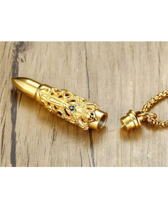 Pánsky oceľový prívesok náboj kapsula-321752-20