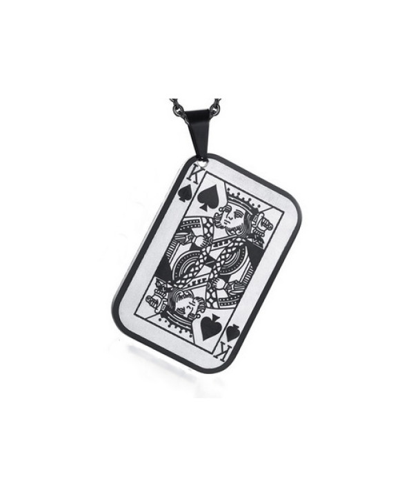 Pánsky oceľový prívesok karta-321745-20