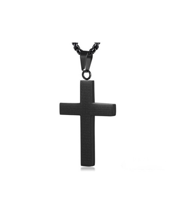 Pánsky oceľový prívesok kríž-321736-20
