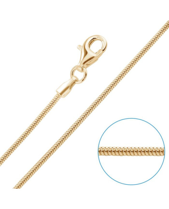 Strieborná retiazka pozlátená-235514-20