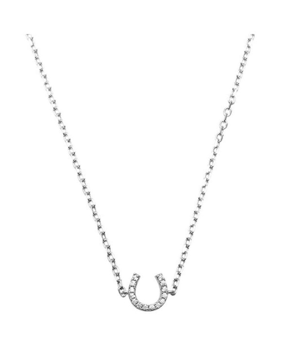 Dámsky strieborný náhrdelník podkova-257338-20