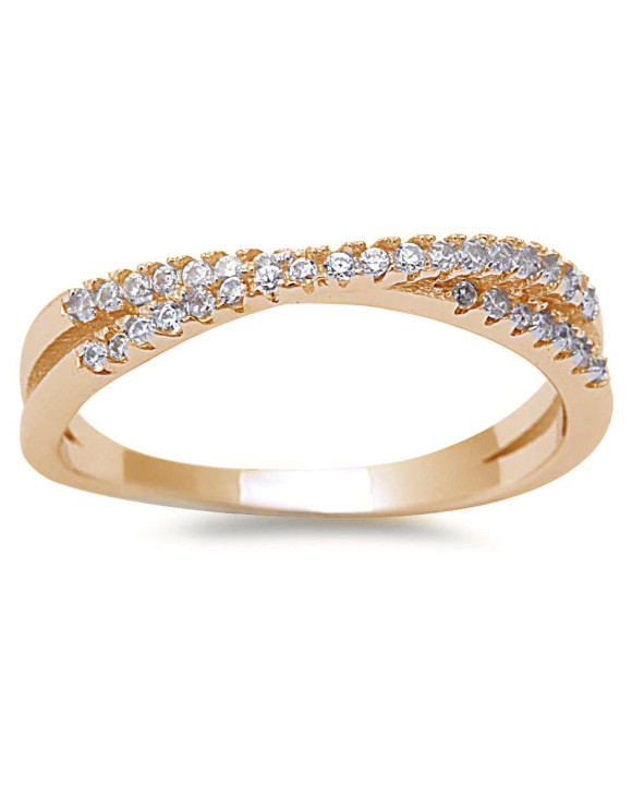 Strieborný prsteň pozlátený-257188-20