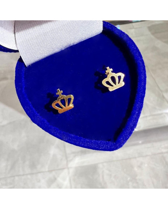 Dámske oceľové náušnice pozlátené korunka-275405-20