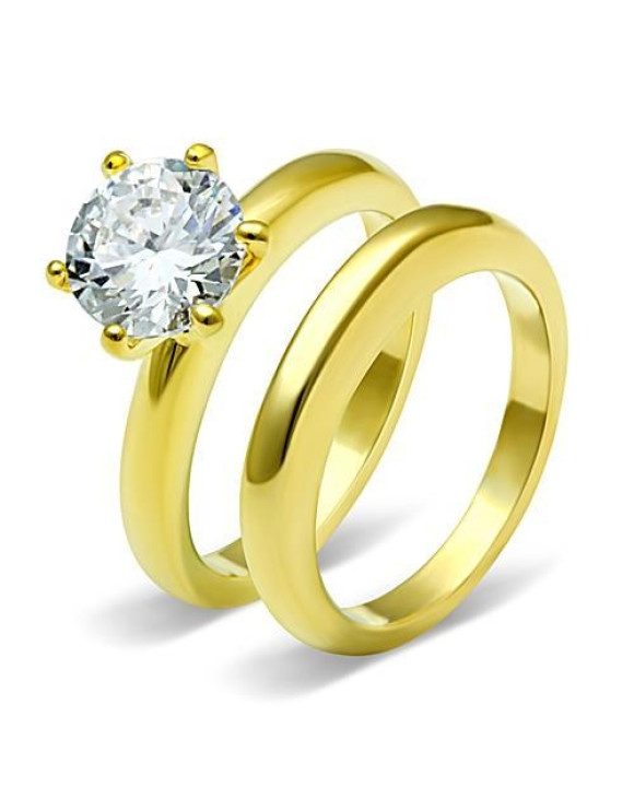 Dámsky pozlátený prsteň