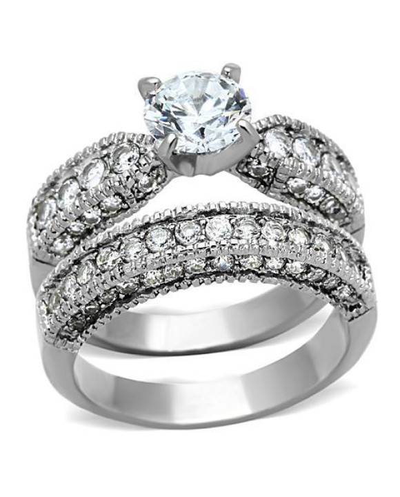 Dámsky oceľový dvojprsteň-315146-20