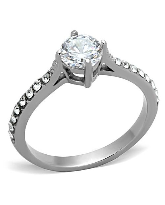 Dámsky oceľový prsteň