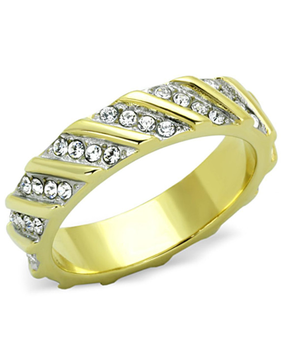 Dámsky oceľový prsteň pozlátený-315095-20