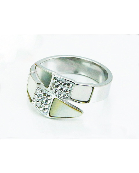 Dámsky oceľový prsteň-304034-20