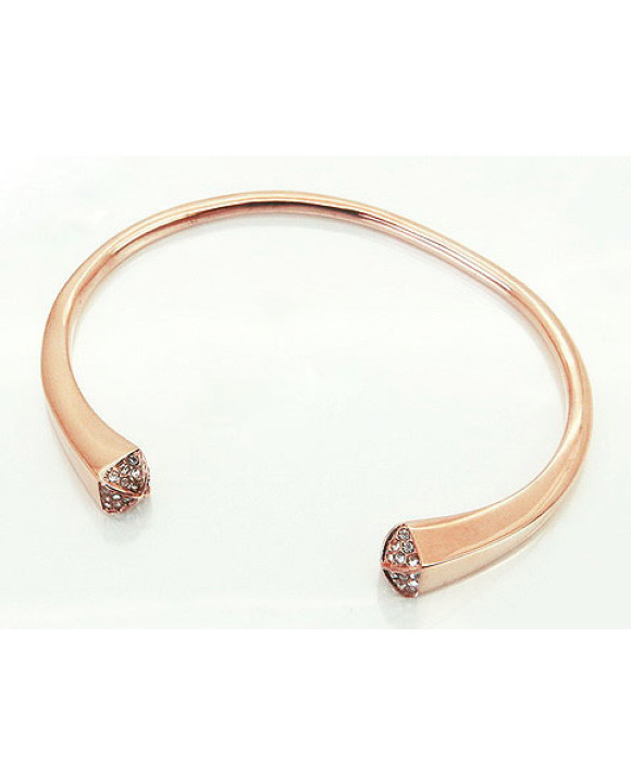 Pevný dámsky oceľový náramok rose-303818-20