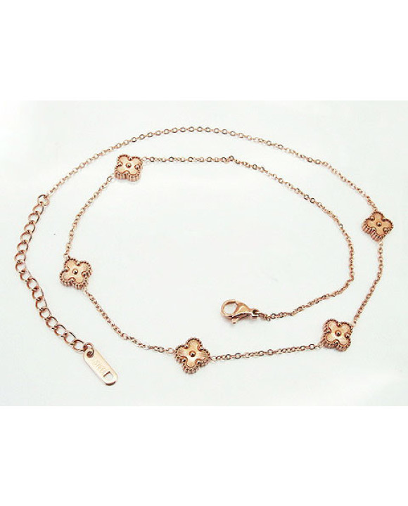 Dámsky oceľový náhrdelník rose-307188-20