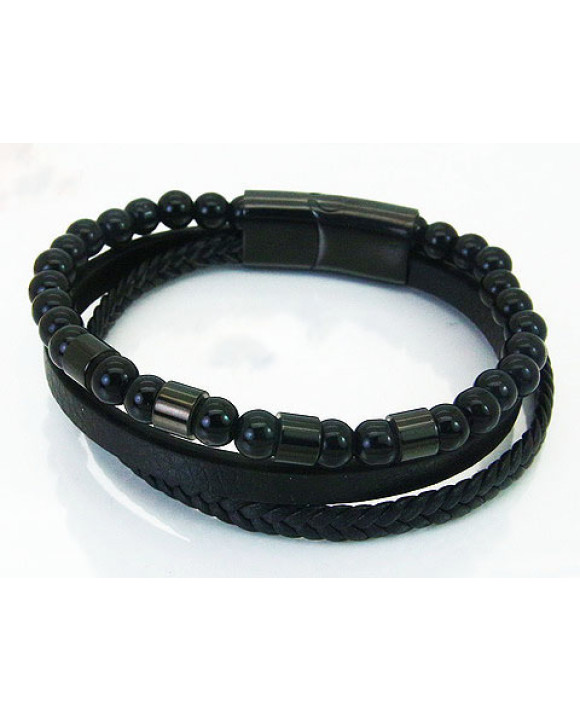 Pánsky kožený náramok-321829-20