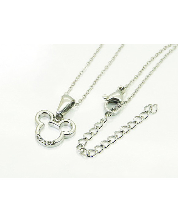 Oceľový náhrdelník s príveskom mickey-321780-20