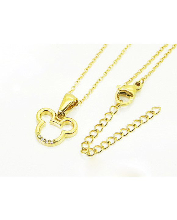 Oceľový náhrdelník s príveskom mickey-321781-20