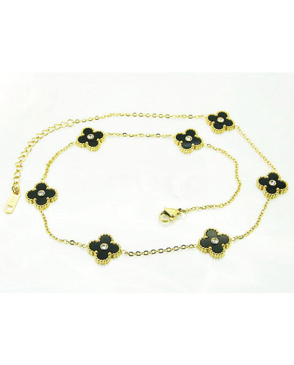 Dámsky oceľový pozlátený náhrdelník BF-281874-20