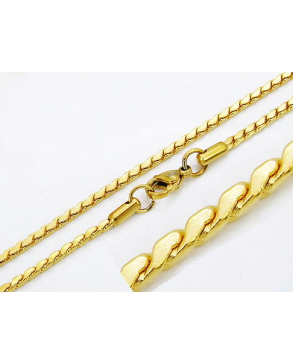 Pozlátená oceľová retiazka