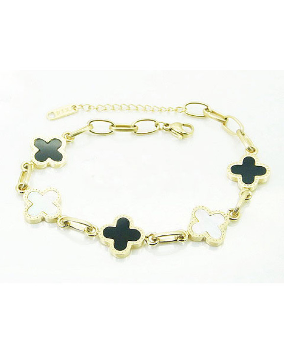 Pozlátený oceľový náramok-307220-20