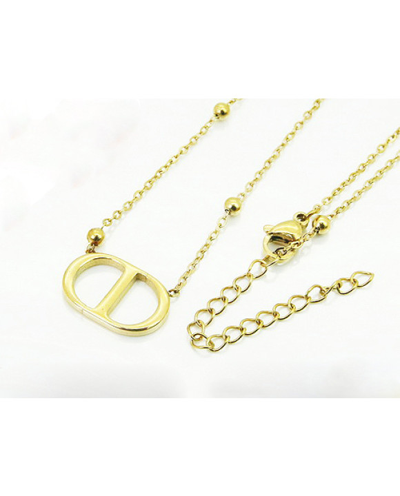 Dámsky oceľový náhrdelník s príveskom-321776-20