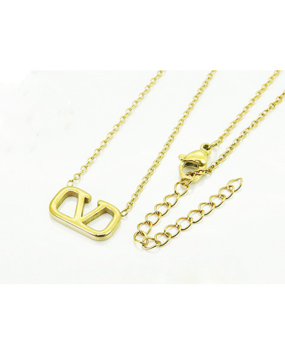 Dámsky oceľový náhrdelník s príveskom-321775-20