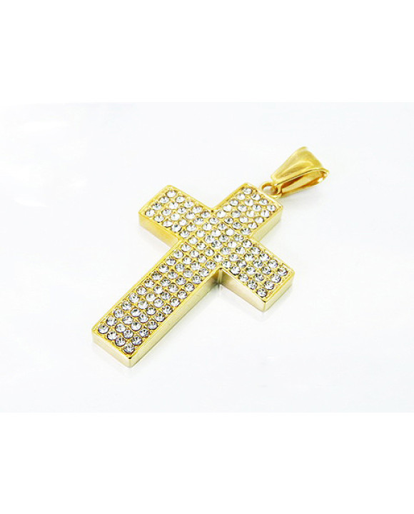 Pánsky oceľový prívesok kríž-321767-20