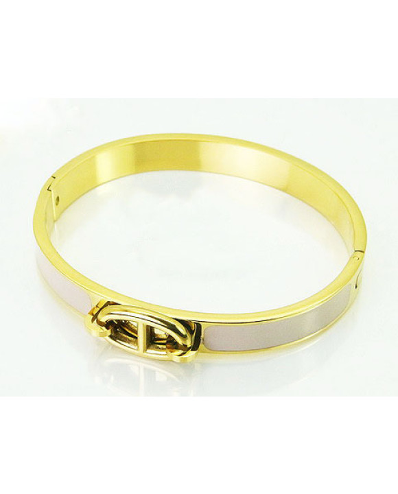 Dámske oceľový náramok WHITE-303804-20