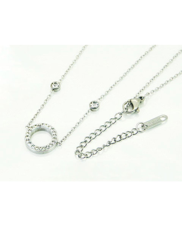 Oceľový náhrdelník s príveskom-321794-20