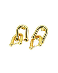 Visiace pozlátené náušnice 