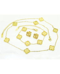 Dámska oceľová súprava kvetinka