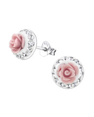 Strieborné náušnice RUŽA