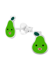 Strieborné náušnice hruška 