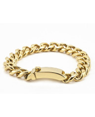 Pozlátený oceľový náramok 