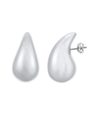 Oceľové náušnice kvapky 