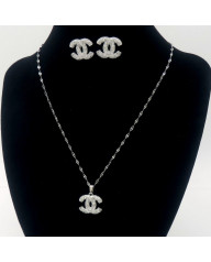 Dámsky trendy set s kryštálmi 