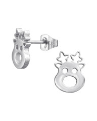 Oceľové náušnice Vianoce