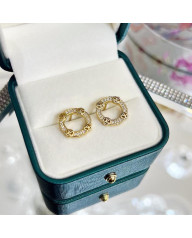 Dámske pozlátené náušnice 