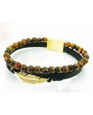 Pánsky kožený náramok 