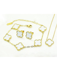 Pozlátená ceľová súprava trojkombinácia Olivia