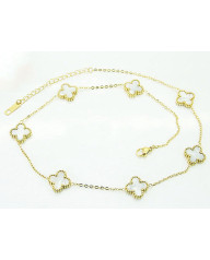 Dámsky oceľový pozlátený náhrdelník