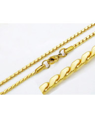 Pozlátená oceľová retiazka