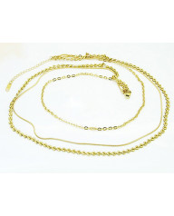 Dámsky oceľový náhrdelník trojkombinácia 