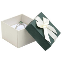 Zelená papierová darčeková krabička s mašľou-278234-01