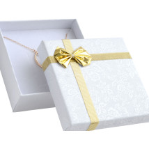 Biela papierová darčeková krabička s mašľou-278276-03
