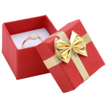 Červená papierová darčeková krabička s mašľou-278231-02