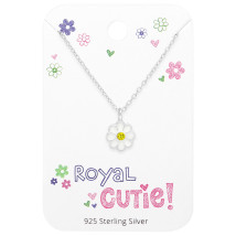 Detský strieborný náhrdelník kvet-294673-02