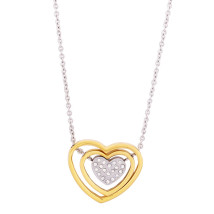 Dámsky oceľový náhrdelník srdce-274258-02