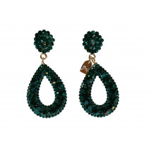 Giuliett Dona Czech Crystal Emerald Green-193814-01
